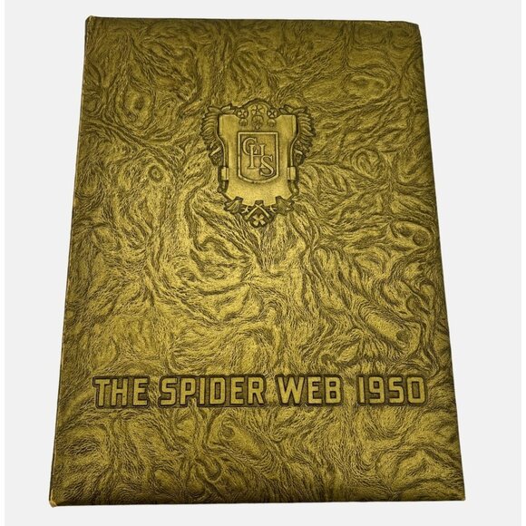 Vintage 1950 The Spider Web Yearbook Concord High School North Carolina - Picture 1 of 9